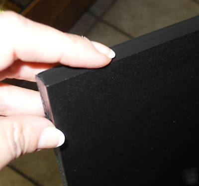 Lot 66 black hdpe polyethylene plastic sheet 51X40X0.4