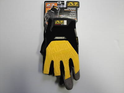 New 2PK mechanix wear framer work gloves pro fit 2.7 xl 