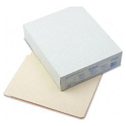 New end tab file folders, laminated 14 pt. manila, l...