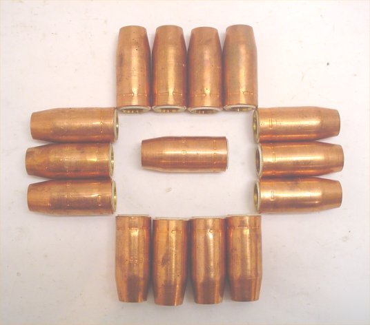 New lot 15 miller tapered copper mig nozzles 5/8