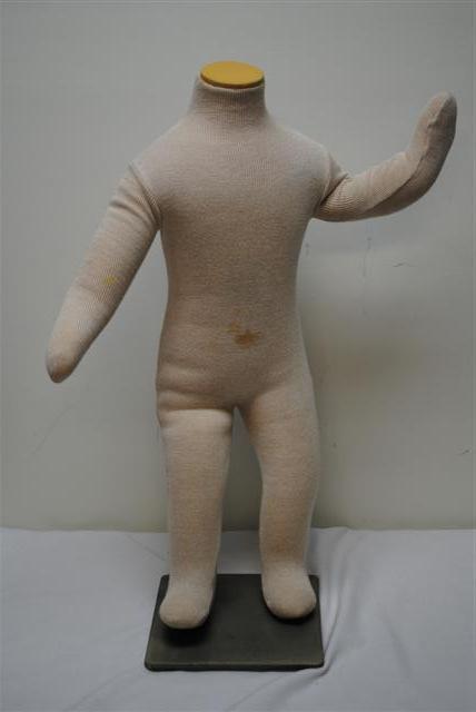 Poseable mannequin body toddler w/ stand cloth commerci