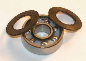 16 skate ceramic sealed ball bearing 608RS 8X22X7 SI3N4