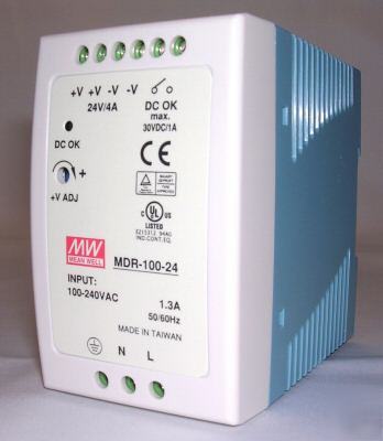 96W single output 24V industrial din rail power supply
