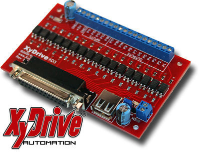 DB25 isolated parallel port breakout board cnc stepper