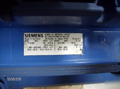 Elmo rietschle compressor vacuum pump 2BH1910-1HC26