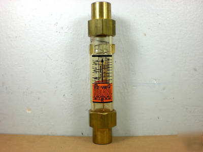 Hedland flow meter 250 psi 10 gpm oil rated 1/2
