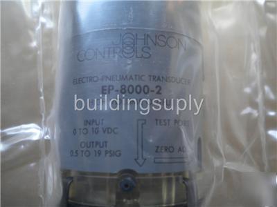 Johnson controls ep-8000-2 electro pneumstic transducer