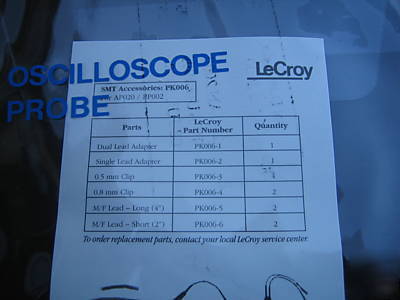 Lecroy smt probe kit PK006 for AP020/PP002 & free ship