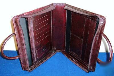 New classic brown leather franklin purse/planner cover