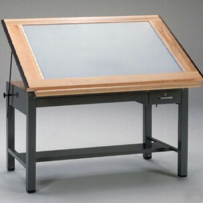 New drafting table light lighted architect desk mayline