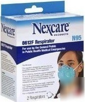 New nexcare 8612F respirator N95 2 per box - brand 