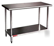 Nsf-commercial stainless steel work prep table 24 x 48