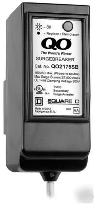 Qo surge breakers QO2175SB square d arrestor lot