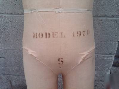Vintage wolf dress form model 1977