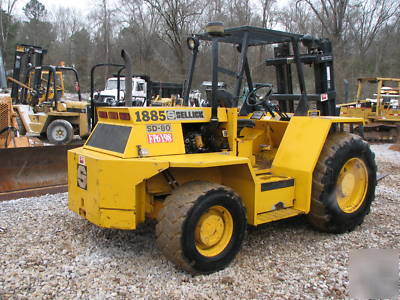Sellick sd-80 roughterrain forklift 8000 cap.