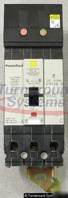Square d FGA34070 circuit breakers, 70 amp, 35 kair