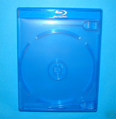 New blu-ray-double disk case (holds 2) w/ logo *5PCS.* 
