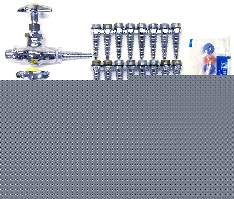 New lot chicago faucet lab turret nozzle air gas vacuum/ 