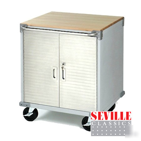 New stainless steel rolling garage storage cabinet