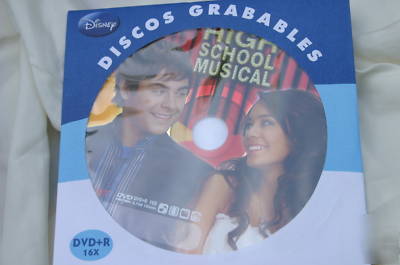 10, high school musical 16X dvd+r disks