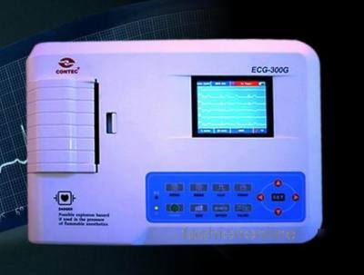 3-channel color ecg machine ekg w/ free pc software E3