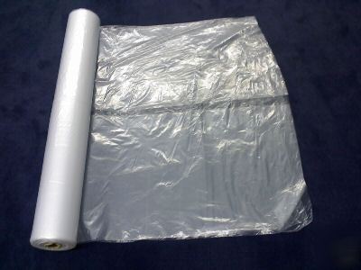 3 rolls- plastic sheeting- 9' x 400' (ea), 1 mil clear 