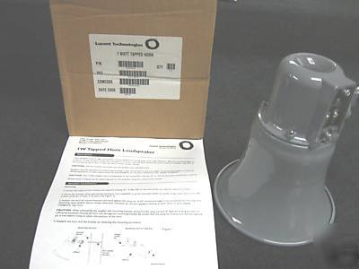 (4) lucent 5331-001 1 watt tapped horn loudspeaker gray