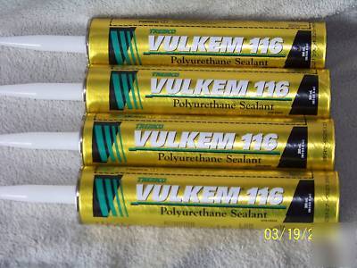 4 tubes of gray tremco vulkem 116 polyurethane caulk