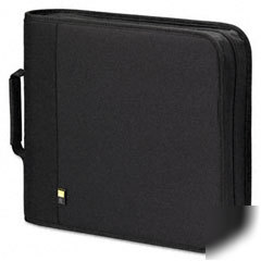 Black case logic 208 capacity nylon cd/dvd binder