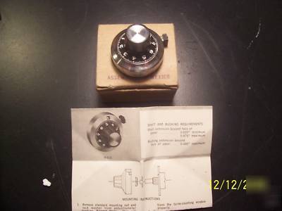 Bourns model h-510 10-turn counting dial, nos