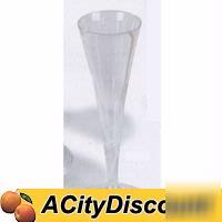 Carlisle 43620 2DZ 5OZ champagne flute clear plastic