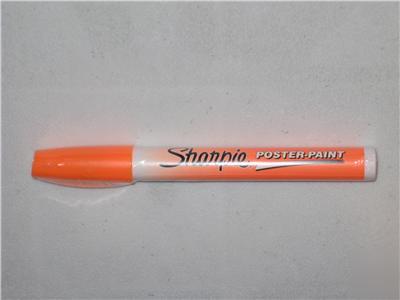 6 sharpie poster paint fine point markers/ fluor.orange