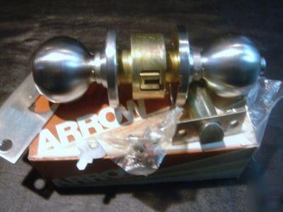 Arrow privacy lock satin chrome 26D 2-3/4