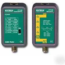 Extech CT100 â€” network cable tester - RJ45 & f type