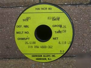 Hai-ncr 80 resistance wire .005