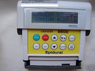 10 x the graseby 9500 epidural infusion / syringe pump