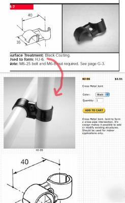 12 creform joint pieces (# H7) to fit 28MM od pipe