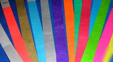 2000+ strong tyvek wrist bands: choose your colours
