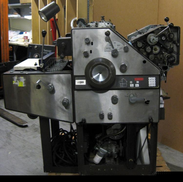 Ab dick 9850 2 color printing offset press airtech