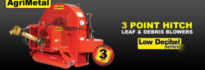 Agrimetal 3 pt hitch leaf & debris blower free shipping
