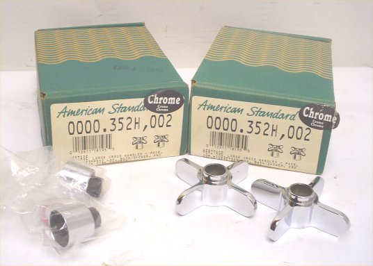 American standard chrome heritage large cross handles 