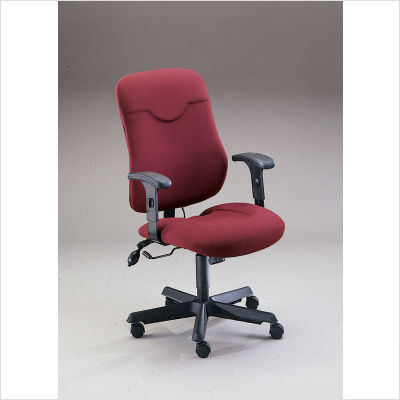 Comfort executive posture chair color: black leather