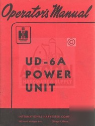 Farmall international ud-6A power unit owner manual ih