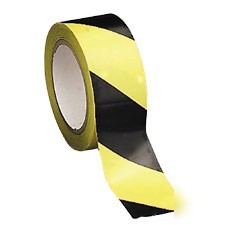Hazard marking aisle tape 2W X108 ft. roll - 14711