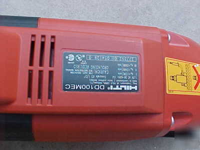 Hilti dd 100 core rijs drill hand held wet system mint