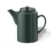 New forest green double insulated tea pot 16 oz.