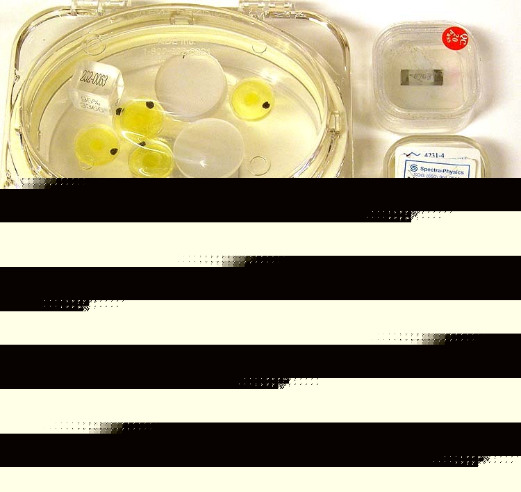 New lot 12 laser crystal dbar mirror filter optics 