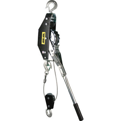 Tuf-tug dual capacity cable hoist/puller 2500LB/5000LB