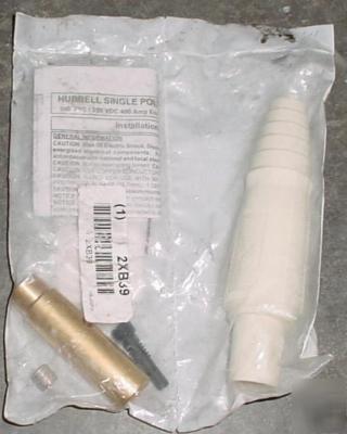 Hubbell single pole female plug taper style electrical 