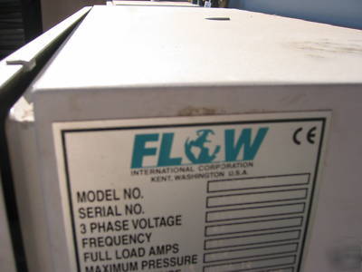 2007 flow 6012 ifb waterjet 50 h.p. hours only 350